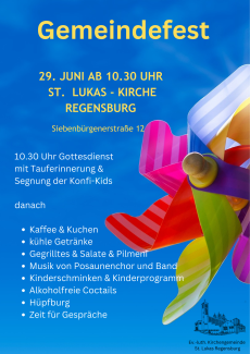 Plakat Gemeindefest