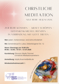 Einladung zur christlichen Meditation