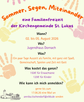 Einladung zur Familien Sommerfreizeit