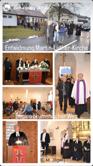 Collage Entwidmung MLK und ökum. Weg