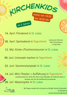 Plakat Kirchenkids Sommer 2026