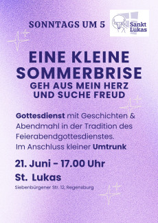 Einlung zum Abendgottesdienst "Eine kleine Sommerbrise"